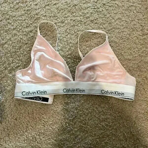 Light pink Calvin Klein bralette
